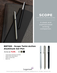 BB7100 - Scope Twist-Action Aluminum Gel Pen