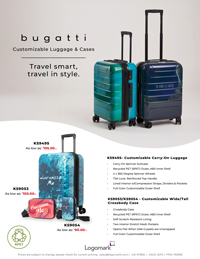Bugatti Customizable Luggage and Cases